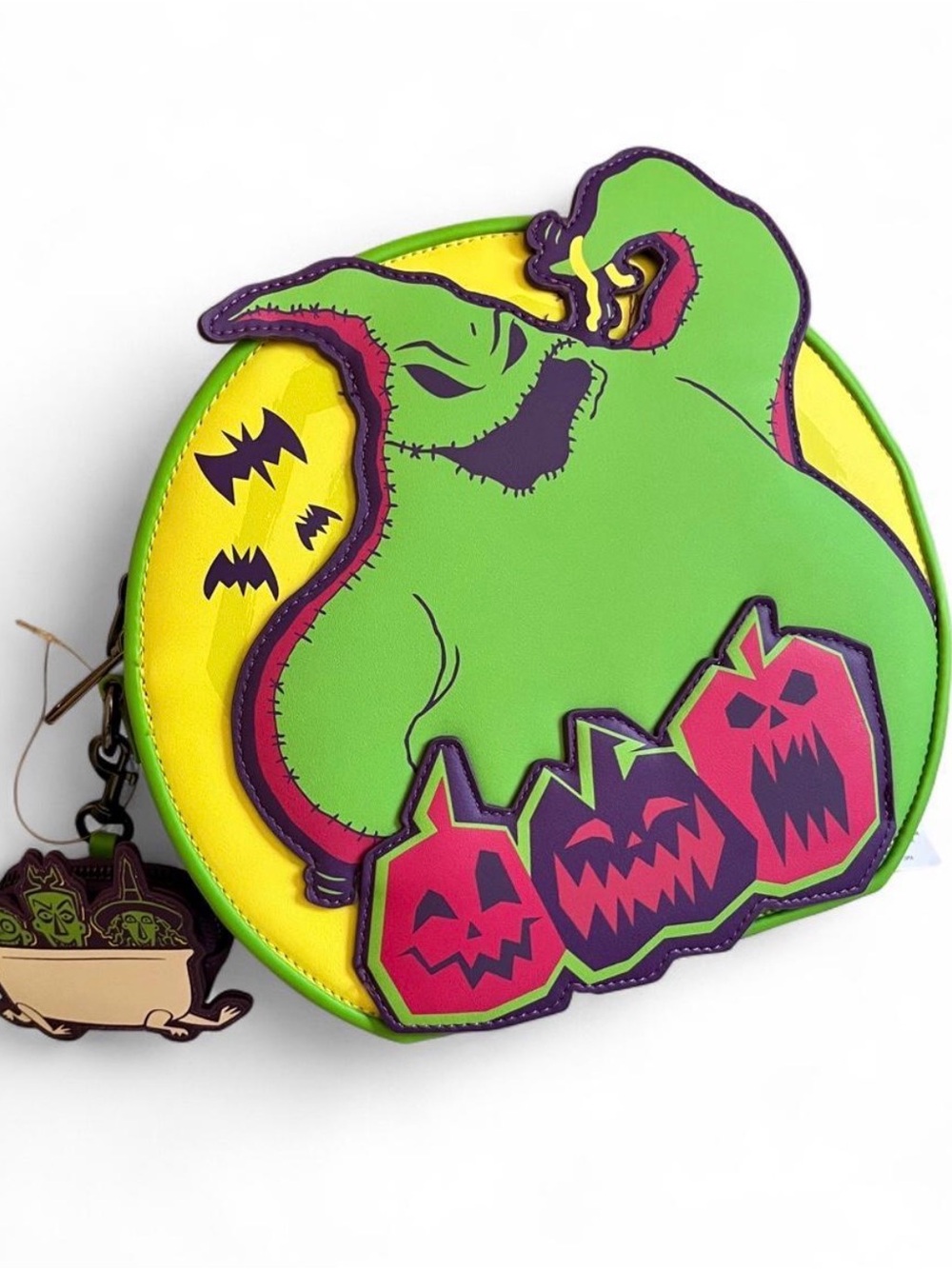Disneyland Oogie Boogie 2025 Bash Loungefly Green & Yellow Crossbody Bag